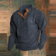 Baldur® | Pullover Mit Hohem Kragen in Marineblau