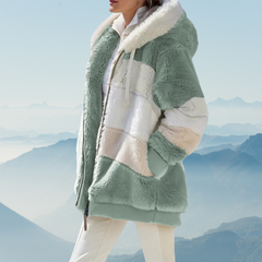 Ingeborg - Warme Fleece-Jacken in Übergröße in Grün