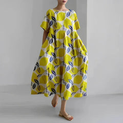 Ophelia- Bohemian Kurzarmkleid Für Damen in Mehrfarbig 5
