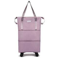 OrdnungMeister™ Stressfreies Reisen und Packen in Lila mit Rädern
