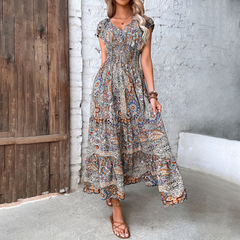 Wilma - Stilvolles Boho-Kleid in Orange