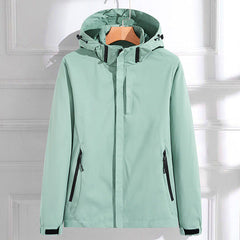 Regenjacke Damen Elegant | Wasserdicht & Alltagstauglich in Mintgrün