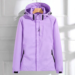 Regenjacke Damen Elegant | Wasserdicht & Alltagstauglich in Lila