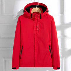 Regenjacke Damen Elegant | Wasserdicht & Alltagstauglich in Rot