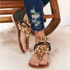 Natasha® | Damensandalen im nostalgischen Retro-Stil in Hellbraun
