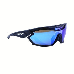 Polycarbonat-Radbrille mit 3 Gläsern – winddichte Brille für Radfahren, Laufen und Outdoor-Aktivitäten in Schwarz Blau