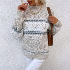 ANDIE | Warmer Herbstpullover mit angenehmem Tragegefühl in Hellgrau