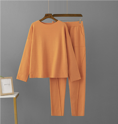 Arisha - Pullover- und Hosen-Set in Orange