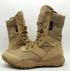 Adan - Wanderstiefel bis zur Wade - Rutschfest und Atmungsaktiv in Khaki Segeltuch