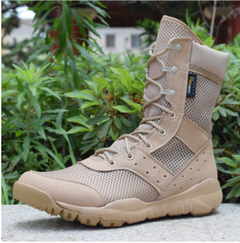 Adan - Wanderstiefel bis zur Wade - Rutschfest und Atmungsaktiv in Khaki Mesh