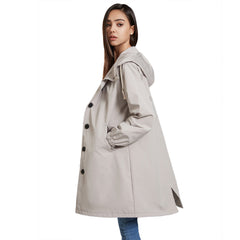 Leichte Regenjacke für Damen | Klassisch in Grau