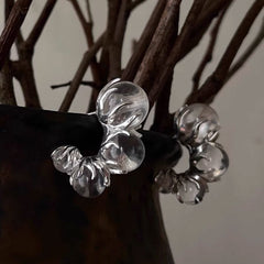 Micara - Crystal Drops - Ohrringe in Transparent