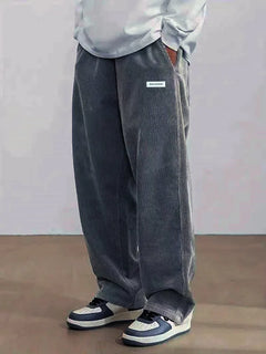 Verona Corduroy Pants in Dark Grey