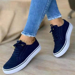 Angelina - Sneakers – Dicke Plateausohle in Blau