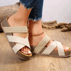 Rosie® | Hochwertige modische Sandalen für Chic in Beige