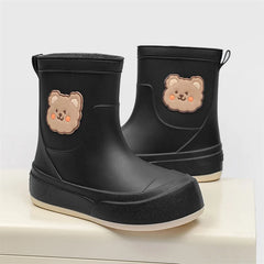 Wasserdichte Gummistiefel für Damen | Bärendesign in Schwarz