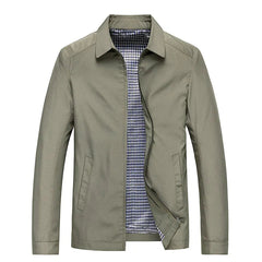 Übergangsjacke Herren Businessstil | Leicht & Wasserabweisend in Khaki