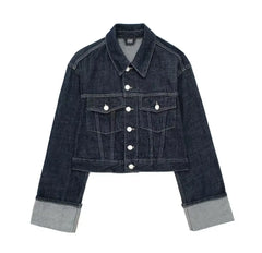 Mithi - Jacke mit losen Ärmeln - Kurzer Schnitt in Marine