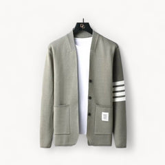 Svend - Strickjacke aus Baumwollmischung - Strickjacke in Beige