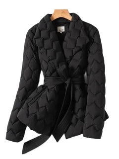 Olga | Elegante Damen Pufferjacke in Schwarz