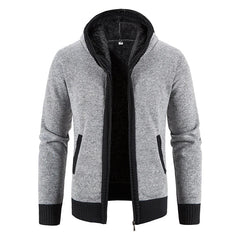 Julian | Vintage Cardigan mit Reißverschluss in Hellgrau3