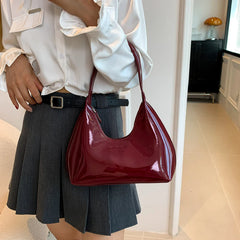 Chloe - Hobo-Tasche aus Leder - Mode Handtasche in Weinrot