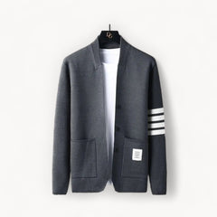 Svend - Strickjacke aus Baumwollmischung - Strickjacke in Grau