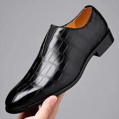 Mikkel - Business-Schuhe für Männer - Schuhe ohne Schnürsenkel in Schwarz