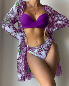 Lana® | Bikini-Komplett-Outfit für den Strand in Lila