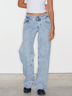 Tiana™ Wide-Leg Jeans in Hellblau