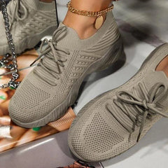 Jocasta - Orthopädischer Mesh-Sneaker für Damen in Khaki