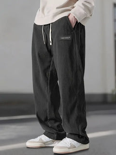 Hans™ | Weite Hose mit flexiblem Bund in Schwarz