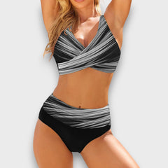 Riva – Bikini mit formendem Effekt in Grau