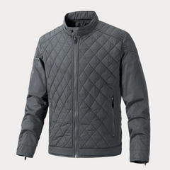 Elegante Herren Bomberjacke in Grau