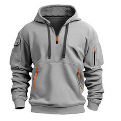 Hoodie Herren Mit Reißverschluss | Casual & Praktisch in Grau