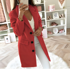 Tina - Eleganter Herbst- und Winterjacke in Rot