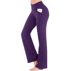 Amethyst - Dehnbare Schlaghosen - Hohe Taille in Lila