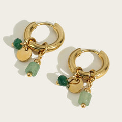 Micara - Jade Dangle - Ohrringe in Grüner Charme