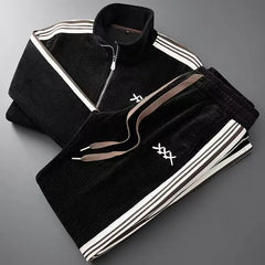 Lucien | Elegantes Baumwoll-Set für Herren in Schwarz