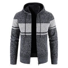 Julian | Vintage Cardigan mit Reißverschluss in Dunkelgrau3