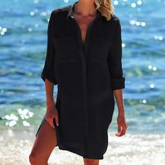 Cecilia® | Strandkleid zum Überziehen in Schwarz