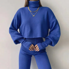 Caitronia - Pullover- und Hosen-Set in Blau