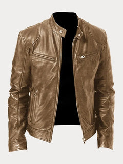 Gottfried® | Lederjacke in Khaki