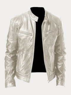 Gottfried® | Lederjacke in Silber