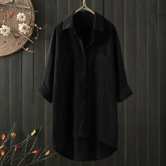 Sabrina | Luxuriöse Oversize Langarmbluse in Schwarz