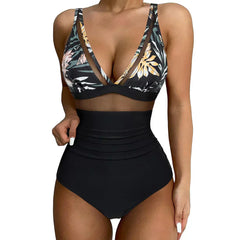Vania® | Stilvoller Strandbadeanzug in Schwarzes Blatt