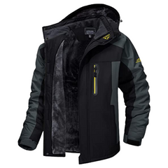 Carl - Wind- und wasserdichte Jacke in Schwarz