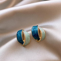Micara - Ocean Swirl - Ohrringe in Blau