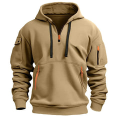 Hoodie Herren Mit Reißverschluss | Casual & Praktisch in Khaki