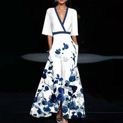 Matisse – Elegant Floral Maxi Dress in Weiß